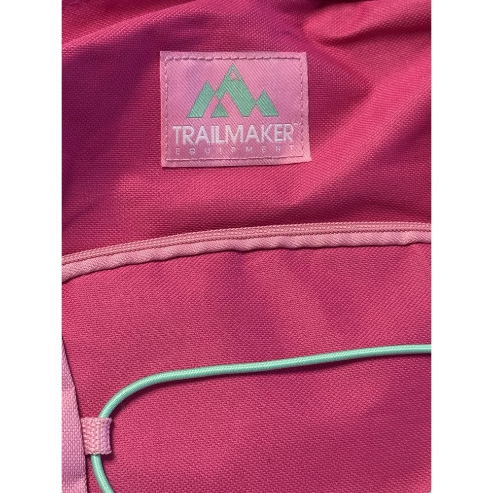 Trailmaker Pink Ad Aqua School Bag Backpack 17 Inch Classic Hiking Travel
